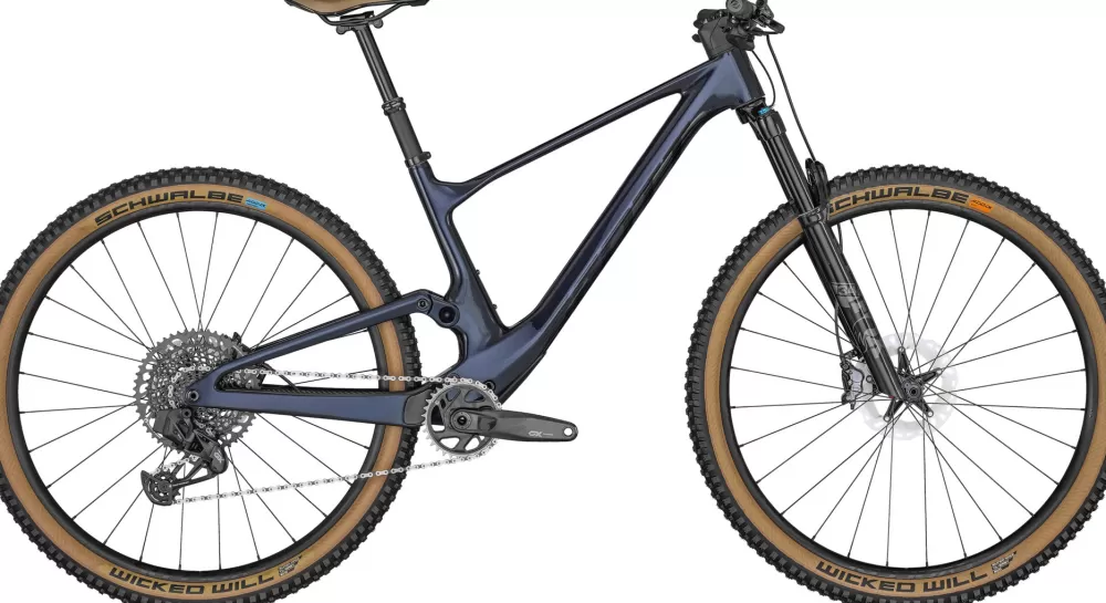 Scott Mountainbikes | Spark 900 AXS 2022 DARK STELLAR BLUE + BRUSHED SILVER