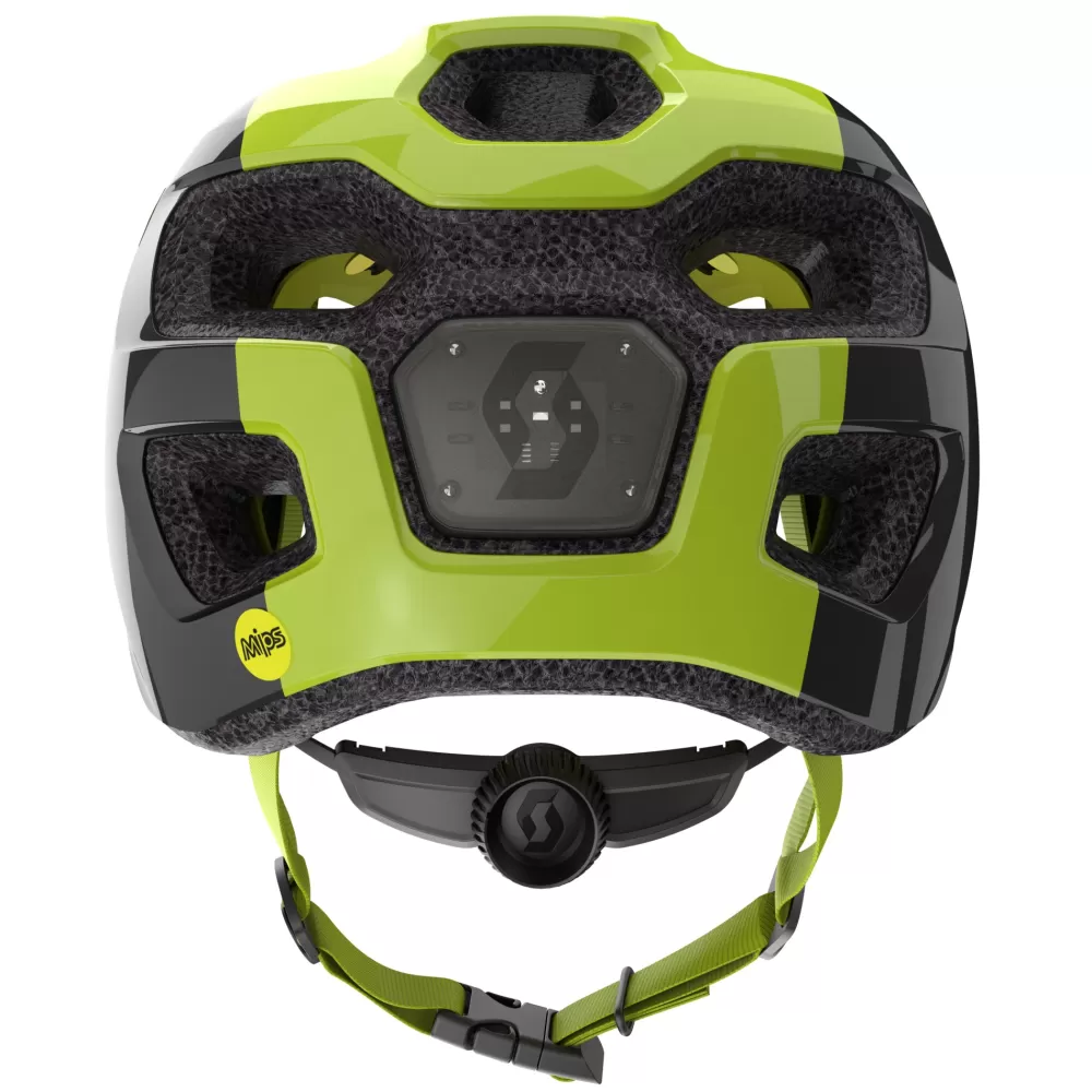 Scott Cykelhjelme | Spunto Junior M. LED Lys Hjelm - Sort/Gul black/radium