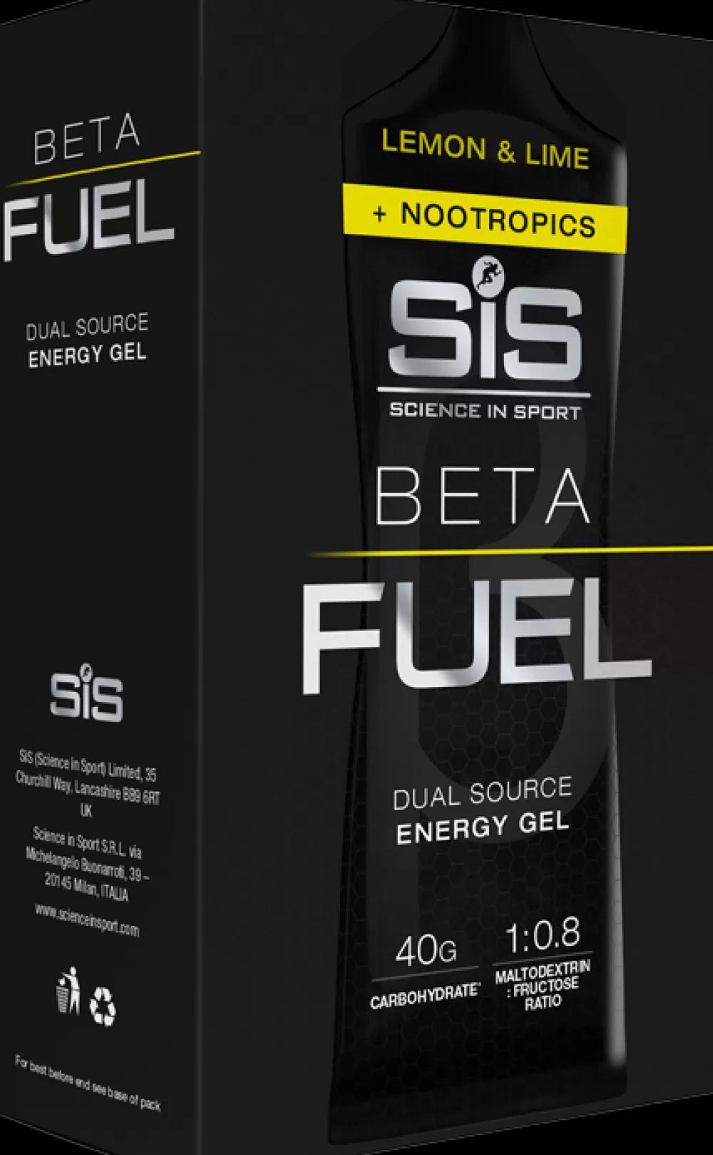 Science in Sport Energiprodukter | Spinning*SIS Beta Fuel Endurance Gel Lemon & Lime 6x60ml