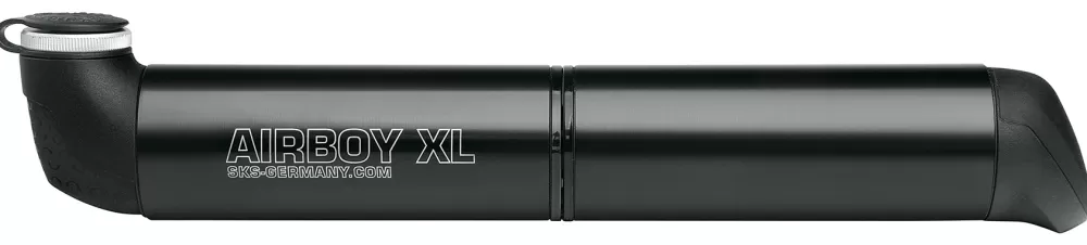 SKS Cykelpumper | Airboy XL Minipumpe 179mm Multi Ventil 5bar/74psi - Sort
