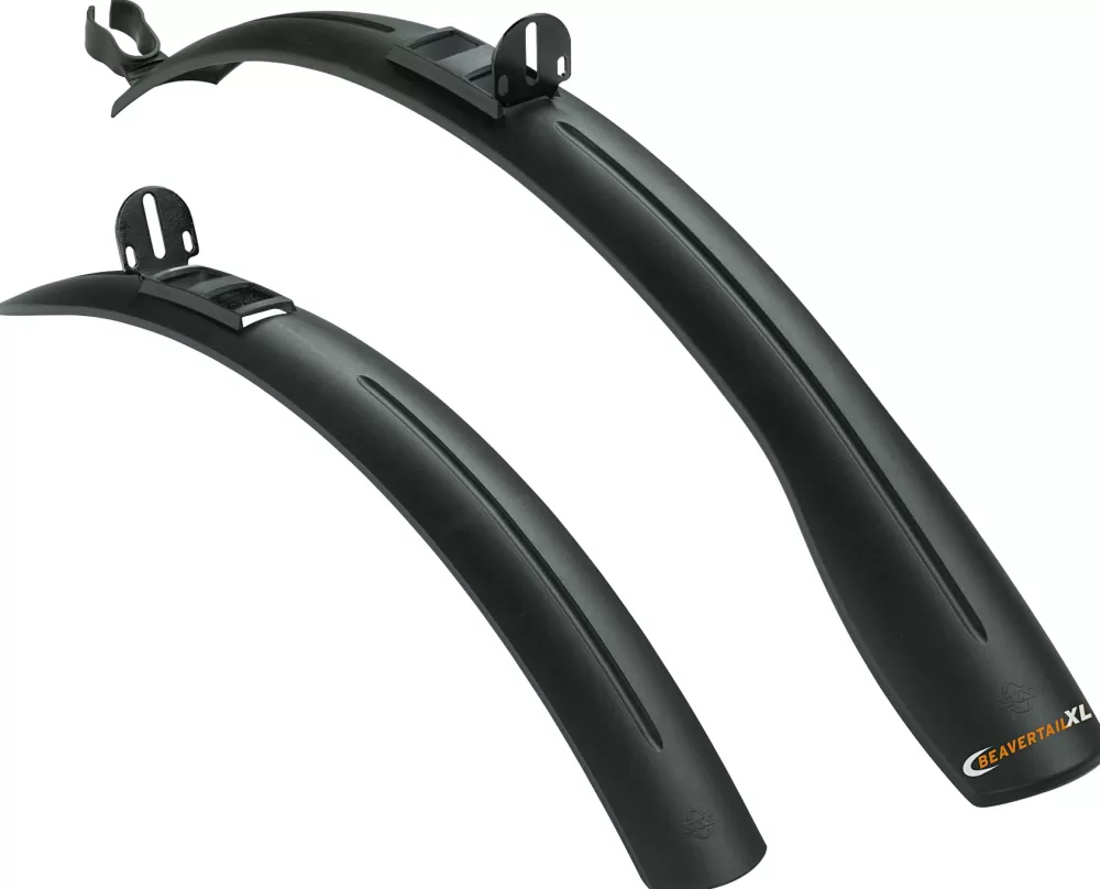 SKS Cykelskærme | Beavertail XL Stumpskærm Sæt 26"-28" Sort