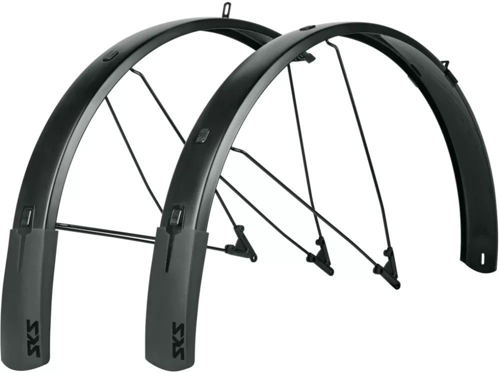 SKS Cykelskærme*Bluemels Style Skærmsæt 27.5"-29" 75 Mm - Sort