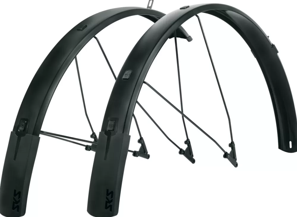 SKS Cykelskærme*Bluemels Style Skærmsæt 27.5"-29" 65mm - Sort