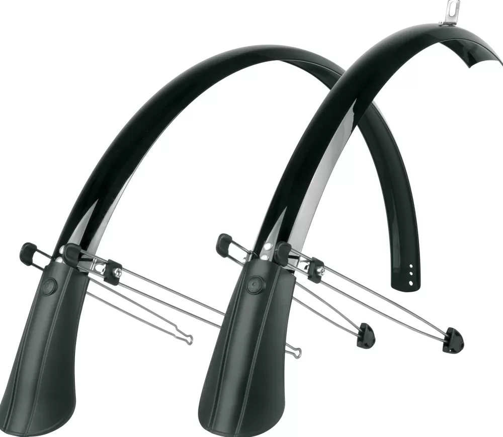 SKS Cykelskærme | Commuter Skærmsæt 700c X 45mm Inkl. Stivere - Sort