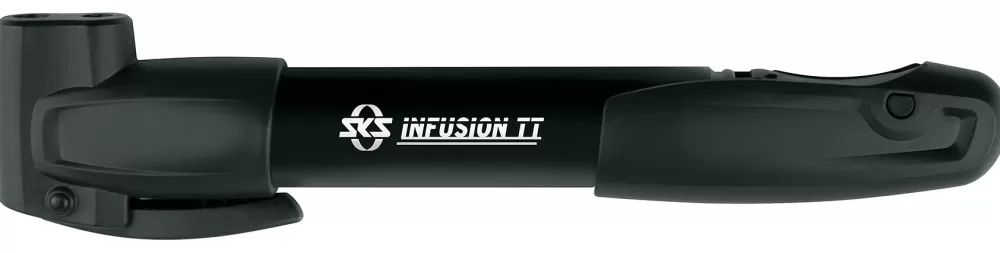 SKS Cykelpumper | Infusion TT Minipumpe 225mm Multi Ventil 6bar/85psi - Sort