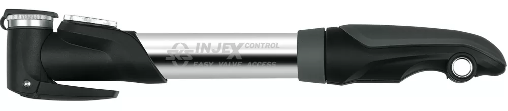 SKS Cykelpumper | Injex Control Minipumpe M. Manometer 283mm Multi Ventil 10bar/144psi - Sølv