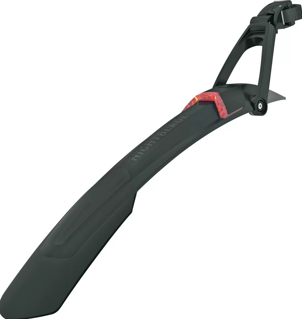 SKS Cykelskærme*Nightblade Stumpskærm Bag 26"-27.5" USB Lygte Med 3 Funk.