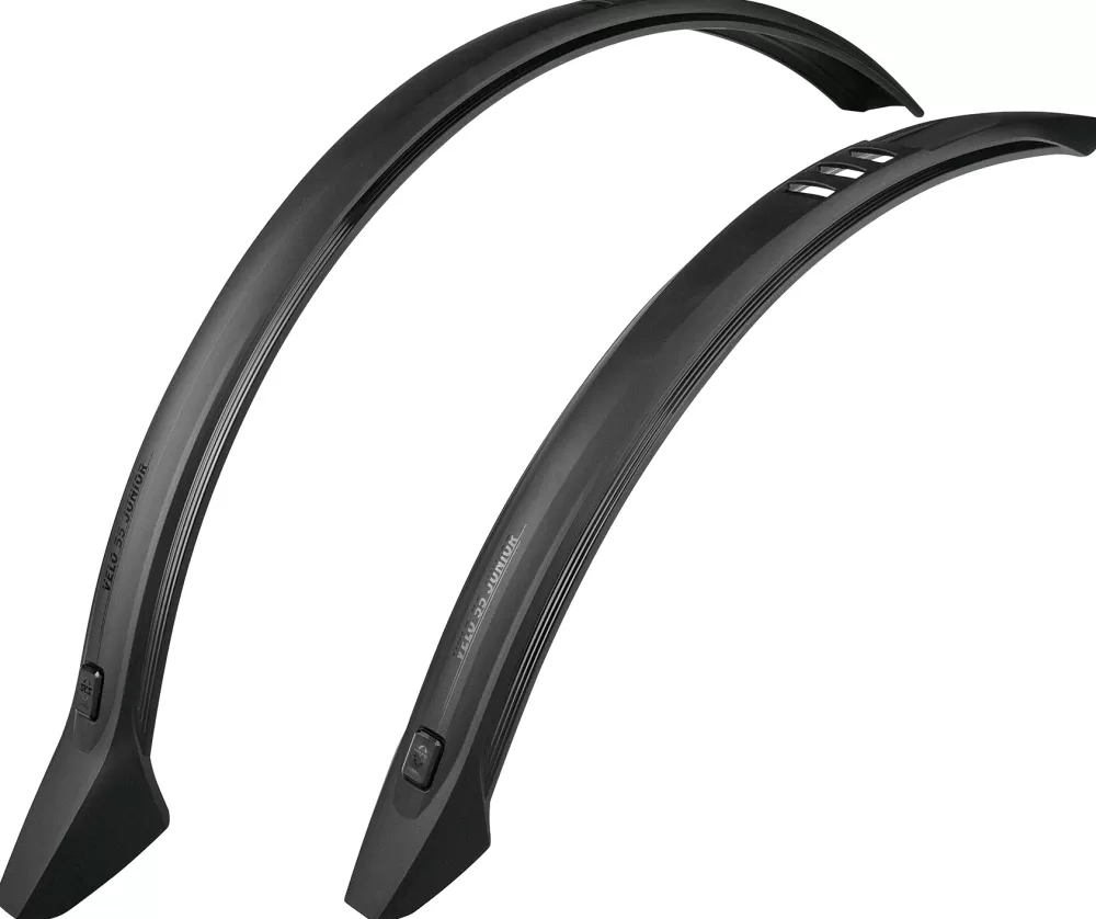 SKS Cykelskærme | Velo 55 Junior Skærmsæt 24" X 55mm U. Stivere - Sort