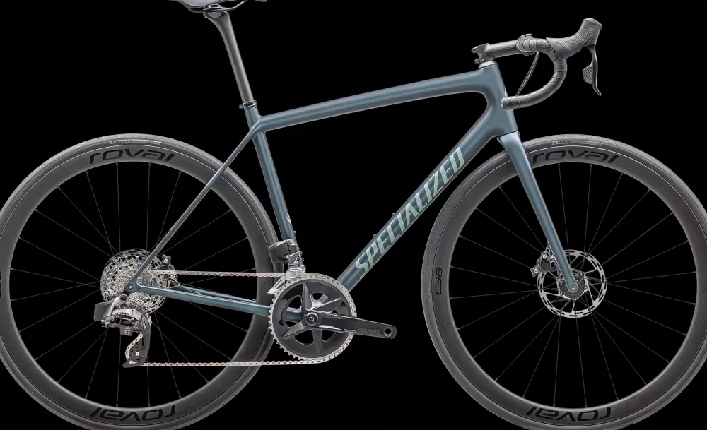 Specialized Racercykler | Aethos Expert - Rival ETap AXS 2025 - Blå Satin Deep Lake Metallic / Green Pearl
