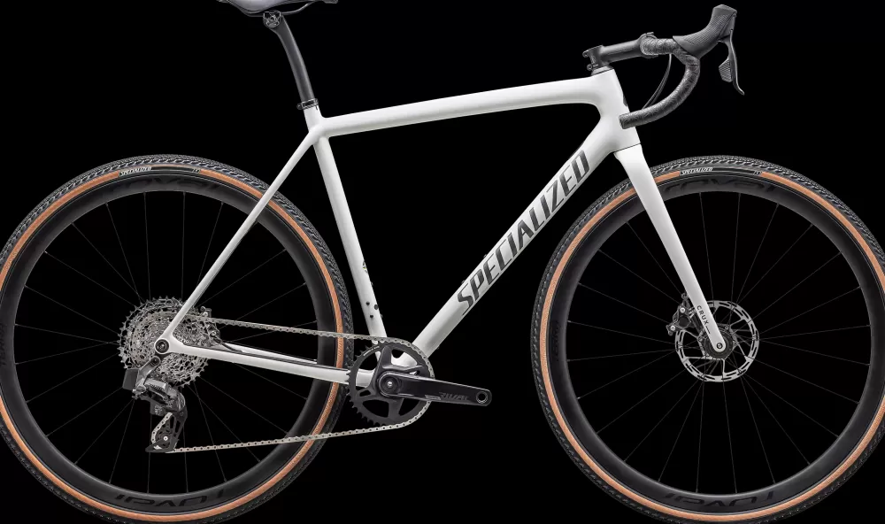 Specialized Gravel Cykler | Racercykler | Crux Expert 2025 - Hvid Gloss Dune White/Smoke Liquid Metal