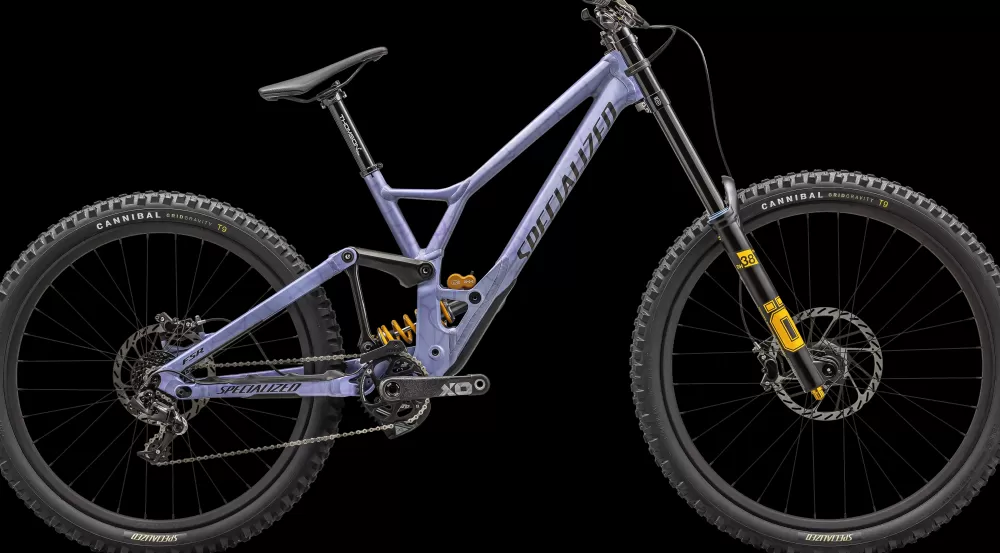 Specialized Mountainbikes | Demo Race 2025 - Lilla SATIN POWDER INDIGO / BLACK CHROME
