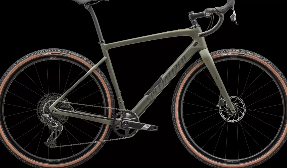 Specialized Gravel Cykler | Racercykler | Diverge Comp Carbon 2025 - Grøn Satin Oak Green / Smoke