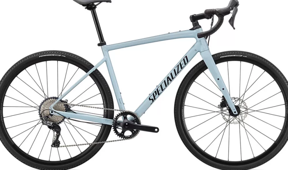 Specialized Gravel Cykler | Racercykler | Diverge E5 Comp 2021 - Blå GLOSS ICE BLUE/SMOKE/CHROME/CLEAN