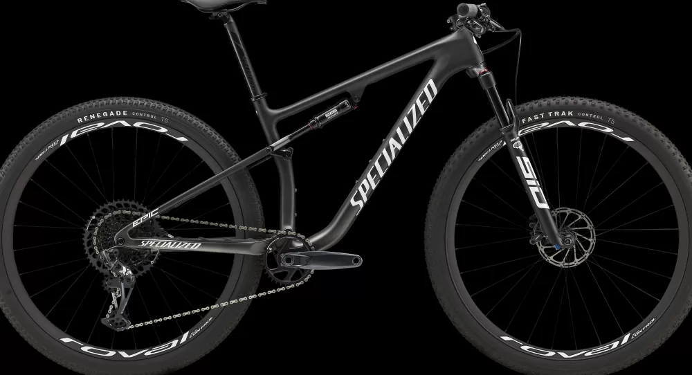 Specialized Mountainbikes | Epic Expert 2023 - Sort SATIN CARBON / SMOKE GRAVITY FADE / WHITE