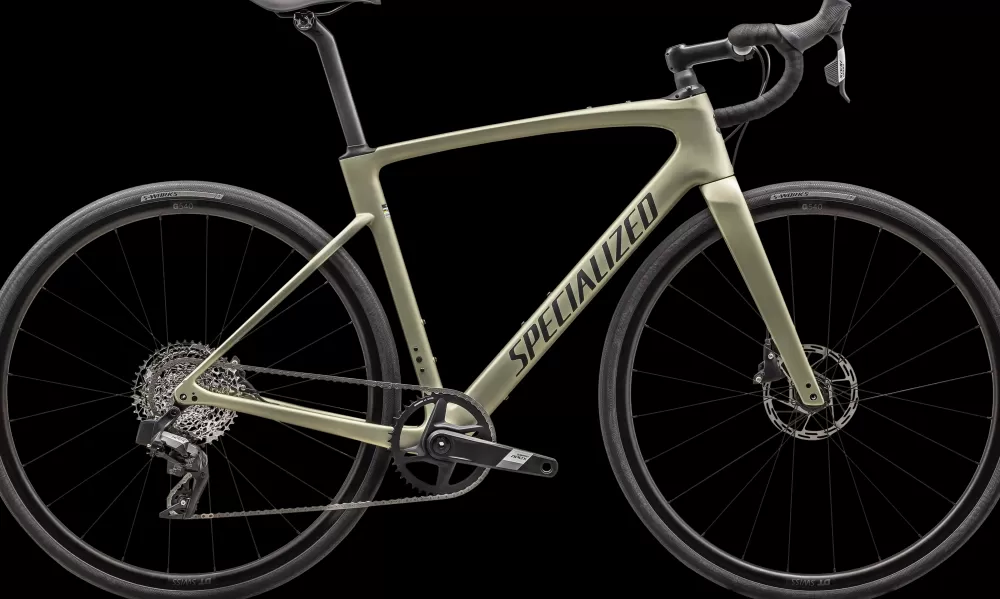 Specialized Racercykler | Roubaix SL8 Sport Apex 2025 - Grøn Satin Metallic Spruce / Forest Green