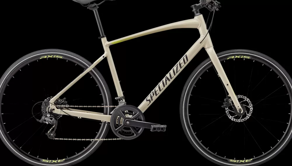 Specialized Herrecykler | Sirrus 2.0 2025 - Brun GLOSS WHITE MOUNTAINS / LIMESTONE / SATIN BLACK REFLECTIVE