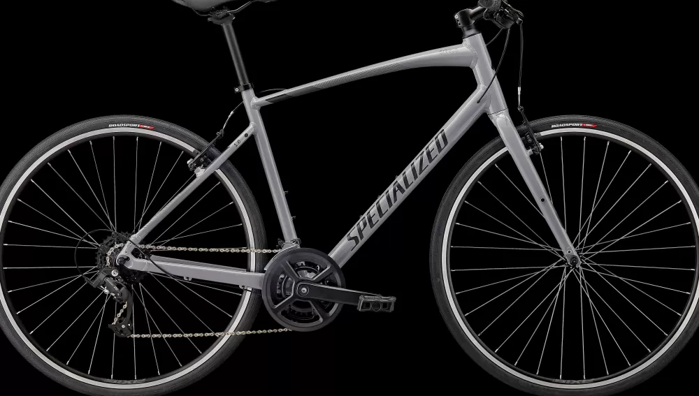 Specialized Herrecykler | Sirrus 1.0 2023 - Grå GLOSS COOL GREY / SMOKE / SATIN BLACK REFLECTIVE