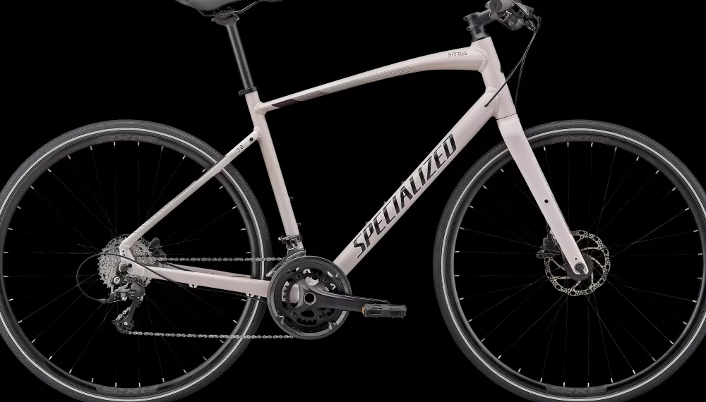 Specialized Herrecykler | Sirrus 3.0 2025 - Hvid SATIN CLAY / CAST UMBER / SATIN REFLECTIVE BLACK