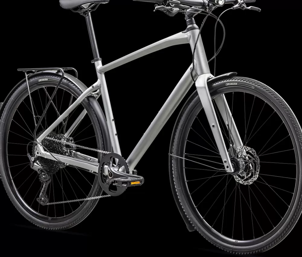 Specialized Herrecykler | Sirrus X 4.0 EQ 2025 - Grå/Sølv SATIN LQDSIL FOGTNT