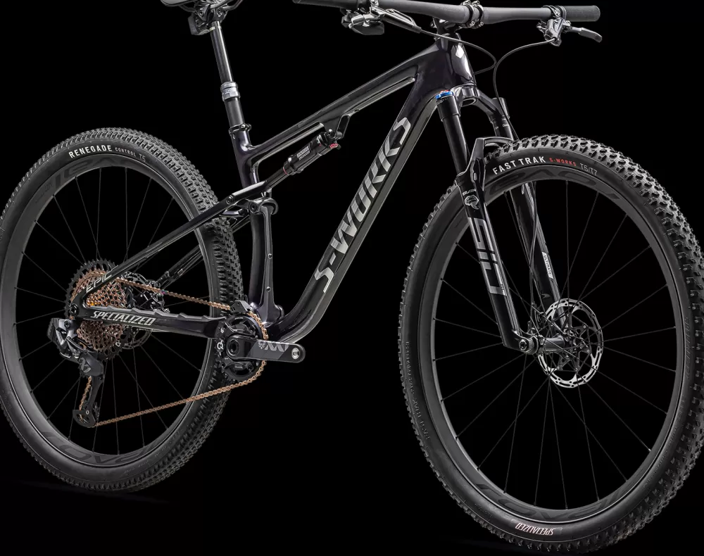 Specialized Mountainbikes | S-Works Epic 2023 GLOSS PURPLE TINT FADES OVER CARBON / CHROME