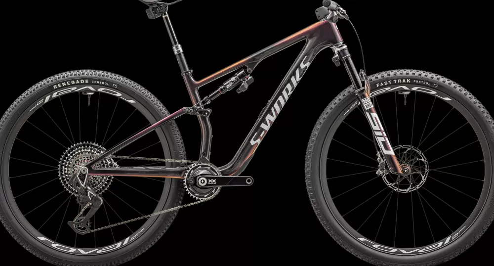 Specialized Mountainbikes | S-Works Epic 8 2025 - Brun Gloss Carbon/Metallic Vivid Pink/Viavi Magenta Gold/Metallic Midnight Shadow/White