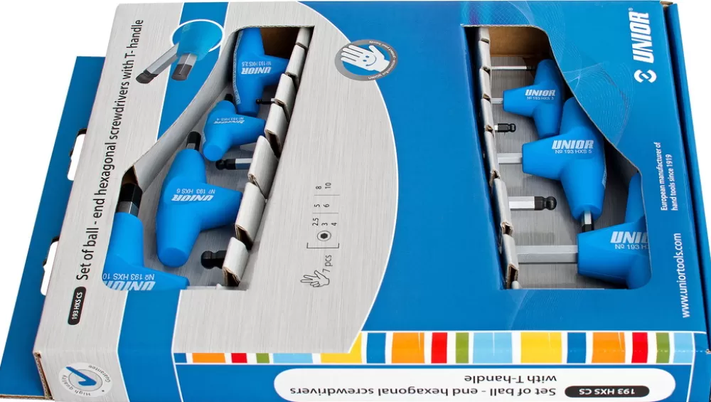 Unior Værktøj*Unbracho T-Nøgle M. Ball-end Kit (7 Emner)